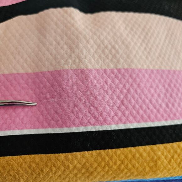 TRACY REESE X ANTHROPOLOGIE Striped Multicolored Coastal Zipper Shift Dress Sz M - Picture 16 of 16